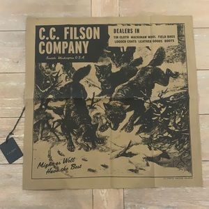 C.C. Filson Wolfpack Bandana, Field Olive NEW